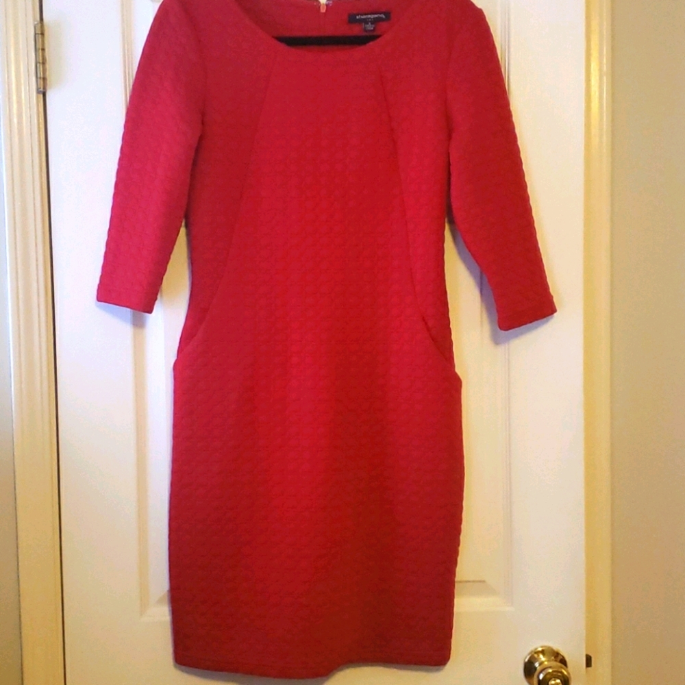 Flattering red dress